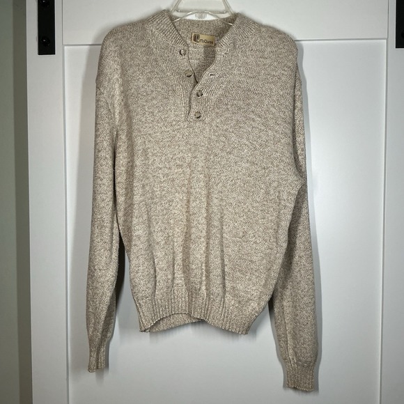 Mcclures Other - Vintage 80/90s Men's Henley Sweater Grandpa Dad Norm Grunge Nautical‎ Alt Indie